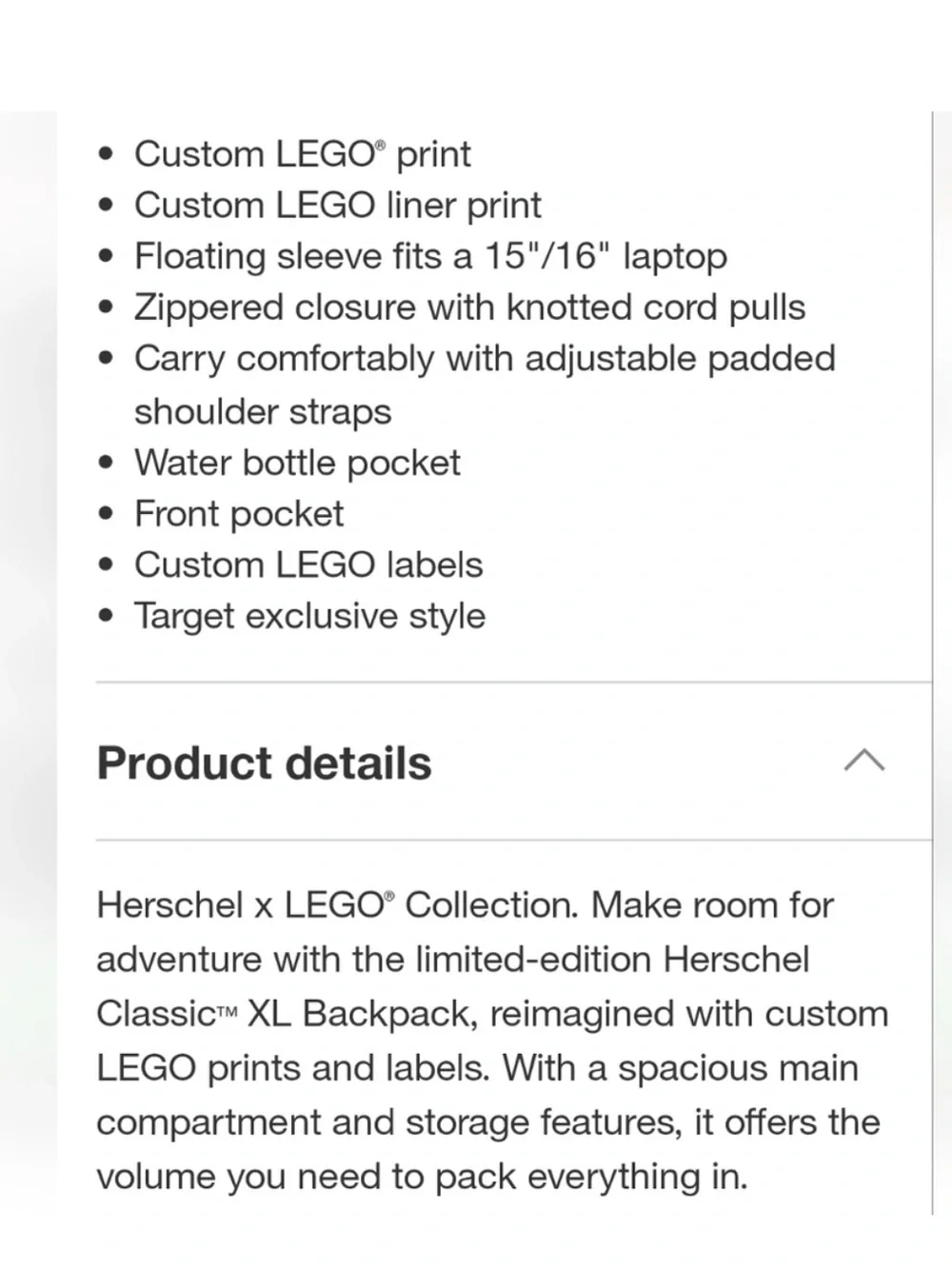 Herschel Supply Company LEGO edition